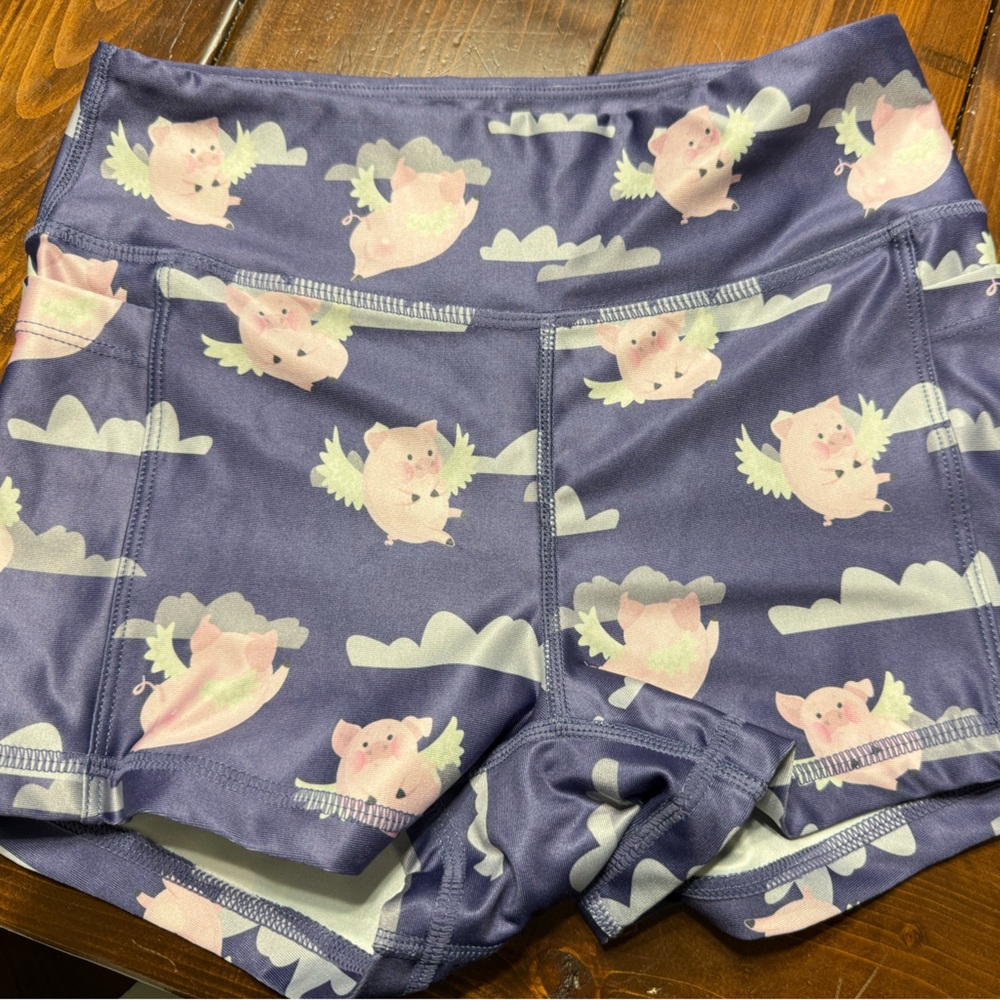 WodBottom Flying Pig Athletic Shorts